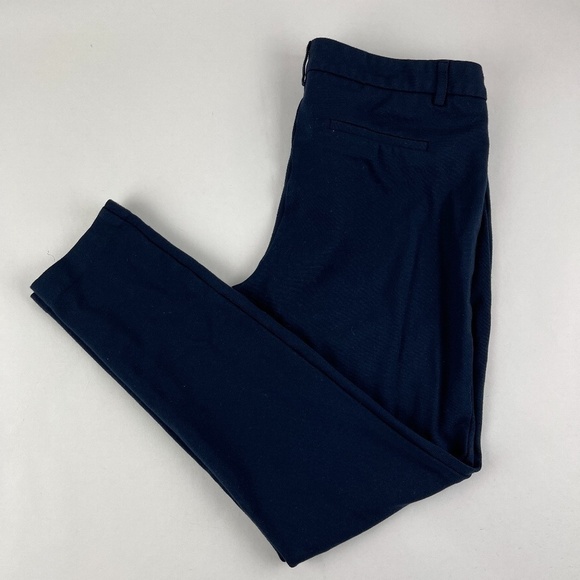 Kenar Dress Pants Womens Size 10 Navy Blue Flat Front Pockets - Picture 1 of 10